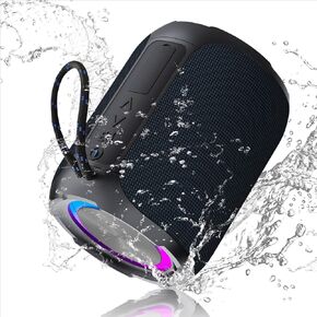 Bluetooth Speaker, Portable Bluetooth Speaker, 40W True Wireless Speaker, 360° Stereo Sound Effect, IPX7 Waterproof Speaker with Bluetooth 5.0, 12H Playtime, for Party, Home Theater, Game Theater