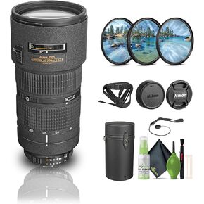 Nikon AF Zoom-NIKKOR 80-200mm f/2.8D ED Lens (1986) + Filter Kit + Cap Keeper + Cleaning Kit (Renewed)
