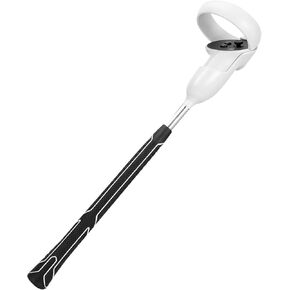 VR Golf Club Attachment for Meta Quest 2 Golf+ Accessories Realistic Swing Stick with Secure Controller Lock, Enhanced Compatibility (Left Conteroller, Quest 2)
