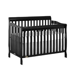 Dream On Me Ashton 4-In-1 Convertible Crib In White, Greenguard Gold, JPMA Certified, Non-Toxic Finishes, Features 4 Mattress Height Settings, Made Of Solid Pinewood