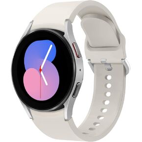 Galaxy Watch 7/6/5/4/FE Band 40mm 44mm,for Samsung Galaxy 6/4 Classic Band 47mm 43mm 46mm 42mm Women Men,Soft Silicone Sport Strap Galaxy Watch 5 pro 45mm,No Gap Replacement Wristband Bracelet Correa