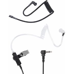 2 Way Radio Earpiece Listen Audio Only 3.5 mm Acoustic Tue Headset for Motorola apx6000 apx8000 apx7000 Remote Speaker Lapel Shoulder Mic(Acoustic Tube)