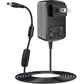 12V Massager Charger for Neck and Back, 12Vdc Power Supply Compatible with Nekteck LMS-801 / Papillon/InvoSpa/Mo Cuishle/Viktor Jurgen and Others Shoulder and Foot Massager.