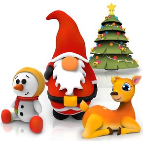 Christmas Mold Free Bath Toys for Babies and Toddlers, Animal No Hole Bath Toys, No Mold for Tub,Beach,Pool, BPA-Free, Infant Bath Toys No Holes 0 1 3 6 12 18 Months