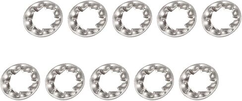 غسالات قفل نجمة داخلية للأسنان (M3x6mm) 100 قطعة، 304 غسالة قفل مسننة داخلية من الفولاذ المقاوم للصدأ - للتجديد، مثبتات المعدات الميكانيكية in Kuwait
