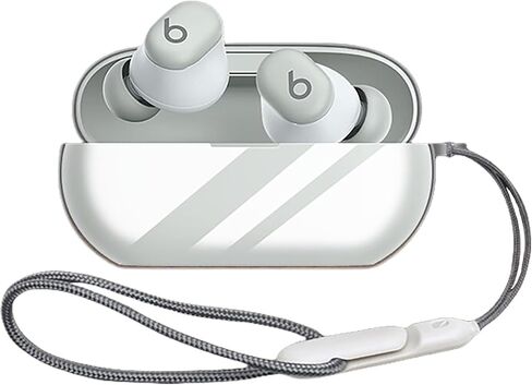 Compatible with Beats Solo Buds Case 2024, Premium Soft Silicone Protective Cover for Beats Solo Buds Protection Shockproof Cover Wireless Earbuds Headphone Accessories with Lanyard (Clear) in Saudi Arabia