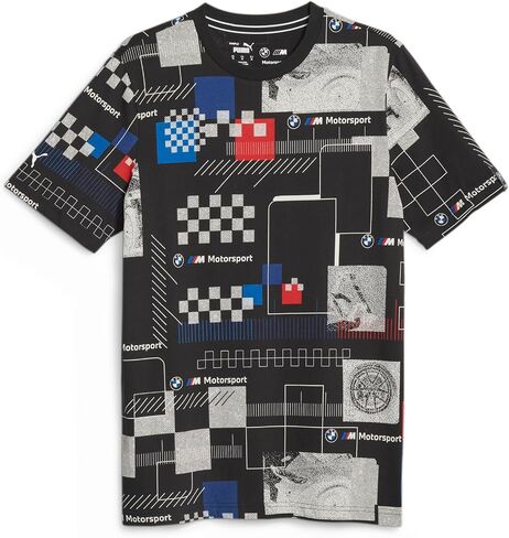 PUMA Men's Standard BMW MMS All Over Print Tee, Iron Gate-AOP, Small in Saudi Arabia