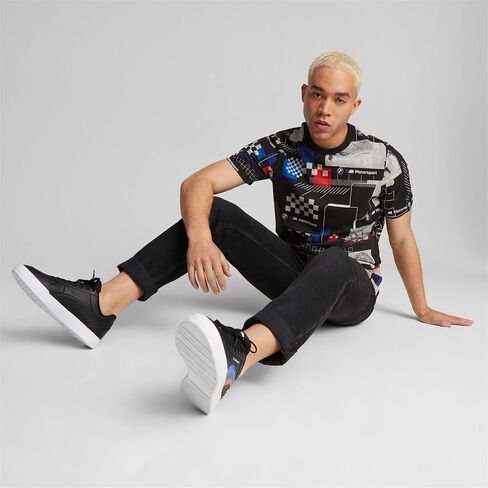 PUMA Men's Standard BMW MMS All Over Print Tee, Iron Gate-AOP, Small in Saudi Arabia