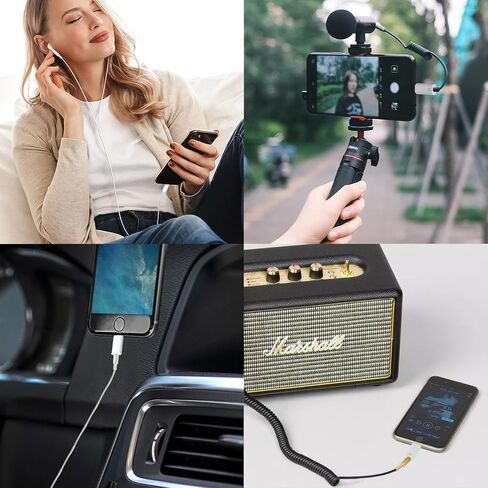 محول صوت HianDier USB C إلى 3.5 ملم محول سماعة رأس iPhone محول iPhone لمقبس سماعة الرأس متوافق مع iPhone 15 Pro Max/15 Pro/15 Samsung Galaxy S24/S23/S22/S21 Ultra iPad Pro Pixel 8-أبيض in Kuwait