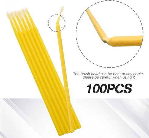 Touch Up Paint Brushes for Automotive Paint Chip Repair Disposable Micro Applicators 1.2MM White 100PCS in Saudi Arabia