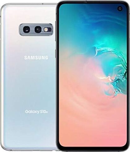 هاتف Samsung Galaxy S10E G970U بسعة 128 جيجابايت GSM مفتوح يعمل بنظام Android (إصدار الولايات المتحدة الأمريكية) - أبيض بريزم in Kuwait