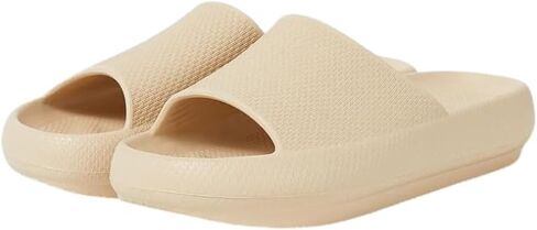 32º DEGREES 32 DEGREES Women's Cloud Slide | Slip-On | Waterproof | Pillow-Like Comfort | Lightweight, Light Tan, Large in Saudi Arabia