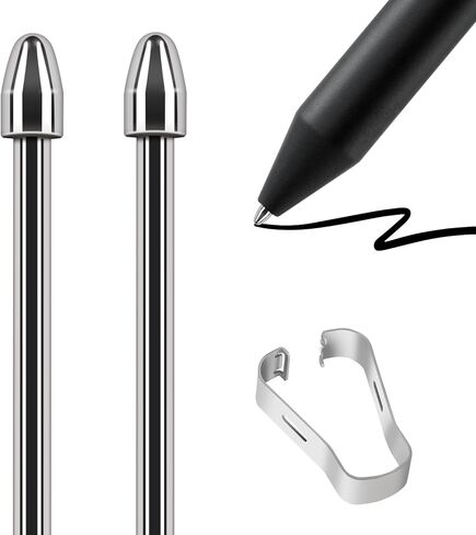 CoBak Sturdy Titanium Alloy Replacement Pen Tips (2 pcs) for Kindle Scribe Stylus - with 4096 Pressure Sensitivity, Low Latency, Tilt Support for Kindle Scribe/Hanvon N10/iReader Stylus in Saudi Arabia