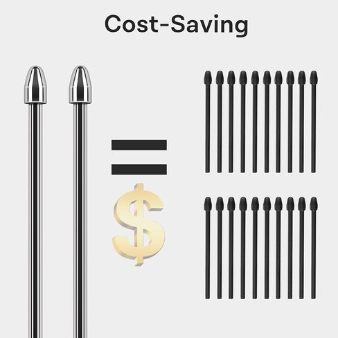 CoBak Sturdy Titanium Alloy Replacement Pen Tips (2 pcs) for Kindle Scribe Stylus - with 4096 Pressure Sensitivity, Low Latency, Tilt Support for Kindle Scribe/Hanvon N10/iReader Stylus in Saudi Arabia