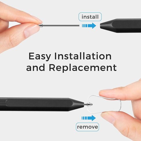 CoBak Sturdy Titanium Alloy Replacement Pen Tips (2 pcs) for Kindle Scribe Stylus - with 4096 Pressure Sensitivity, Low Latency, Tilt Support for Kindle Scribe/Hanvon N10/iReader Stylus in Saudi Arabia