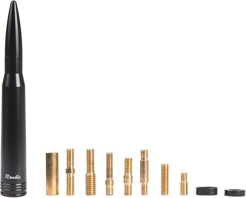 Ramble- Car Short Antenna Mast Pickup Trucks Bullet Style Antennas Kit for Ford F150 F-Series (Black) in Saudi Arabia