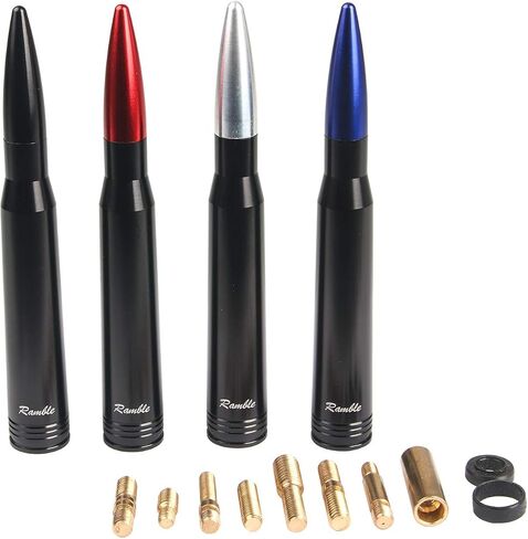 Ramble- Car Short Antenna Mast Pickup Trucks Bullet Style Antennas Kit for Ford F150 F-Series (Black) in Saudi Arabia