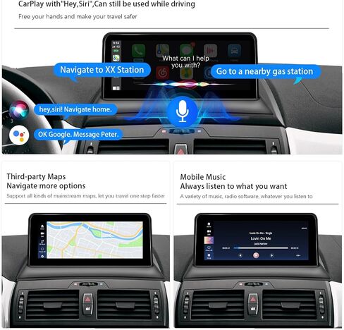 10.25 بوصة Carplay أندرويد راديو تلقائي لسيارات BMW X3 E83 cic 2005-2010 راديو السيارة ستيريو شاشة تعمل باللمس استقبال الوسائط المتعددة نظام لينكس Dsp بلوتوث in Kuwait