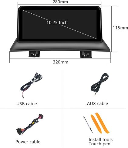 10.25 بوصة Carplay أندرويد راديو تلقائي لسيارات BMW X3 E83 cic 2005-2010 راديو السيارة ستيريو شاشة تعمل باللمس استقبال الوسائط المتعددة نظام لينكس Dsp بلوتوث in Kuwait
