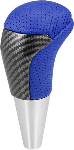 Partuto Gear Shift Knob - Car Inner Gear Shifter Knob - for Toyota Tundra 2007-2021 Faux Leather Plastic Red - 1 Pc in Kuwait