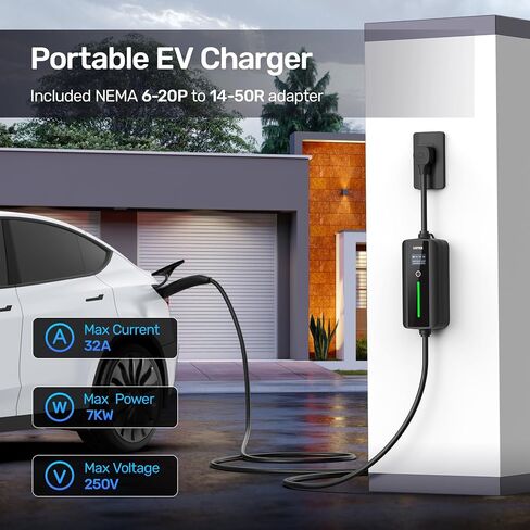 محول شحن Unitek TES إلى J1772 بحد أقصى 60 أمبير 240 فولت مناسب لجميع محول شاحن EV J1772 Evs المضاد للسقوط يعمل مع موصلات الحائط عالية الطاقة TES وشواحن الوجهة وموصلات الهاتف المحمول in Saudi Arabia