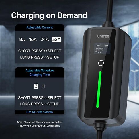 محول شحن Unitek TES إلى J1772 بحد أقصى 60 أمبير 240 فولت مناسب لجميع محول شاحن EV J1772 Evs المضاد للسقوط يعمل مع موصلات الحائط عالية الطاقة TES وشواحن الوجهة وموصلات الهاتف المحمول in Saudi Arabia