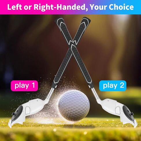 VR Golf Club Attachment for Meta Quest 2 Golf+ Accessories Realistic Swing Stick with Secure Controller Lock, Enhanced Compatibility (Left Conteroller, Quest 2) in Saudi Arabia