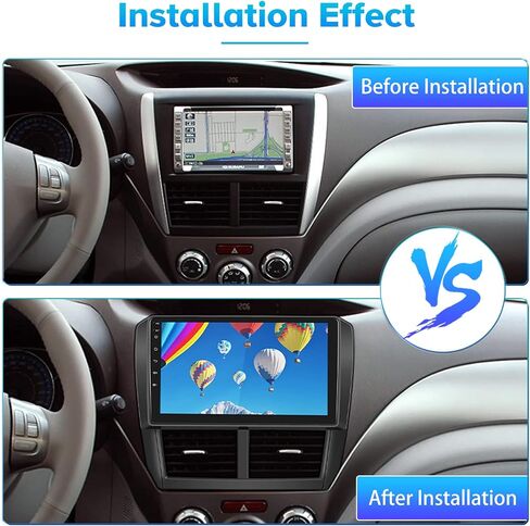 Roinvou 4+64G Android Carplay Stereo for Subaru Forester Impreza WRX STI 2008-2012, 9" Touch Screen Carplay Android Auto with 32EQ Bluetooth WiFi GPS Navigation Mirror Link 1280 * 720 Resolution in Saudi Arabia
