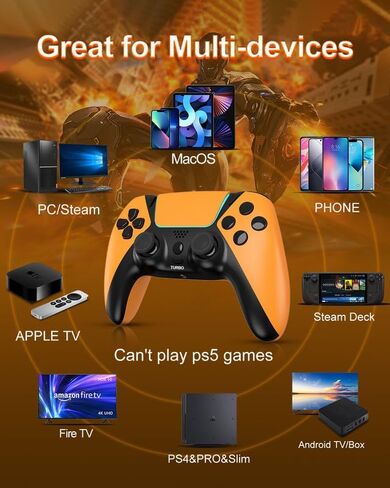 OUBANG Wired Gaming Controller, PC Controller with Hall Effect Triggers, Game Controller for PC/Switch/PS4/Steam/Laptop/Phone, Upgraded Joystick with Double Shock Enhanced 6.5 ft USB Cable in Saudi Arabia