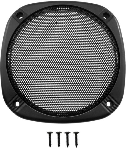 DGZZI Speaker Mesh Cover 5 inches Square Subwoofer Protective Fine Mesh Grid ABS Plastic with 4 Screw Diagonal Distance 138mm for DIY Home Car Speaker Decoration Ring Black in Saudi Arabia