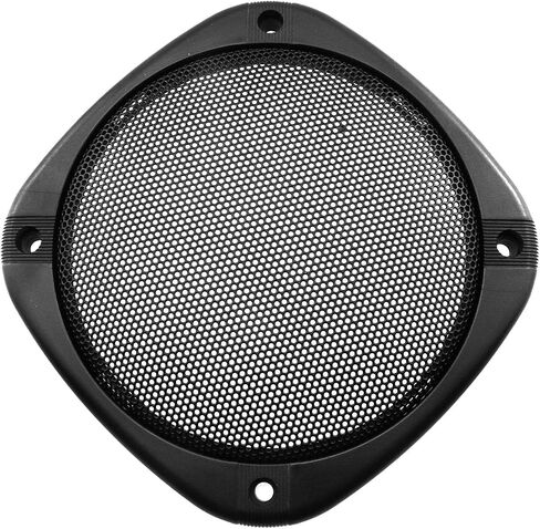 DGZZI Speaker Mesh Cover 5 inches Square Subwoofer Protective Fine Mesh Grid ABS Plastic with 4 Screw Diagonal Distance 138mm for DIY Home Car Speaker Decoration Ring Black in Saudi Arabia
