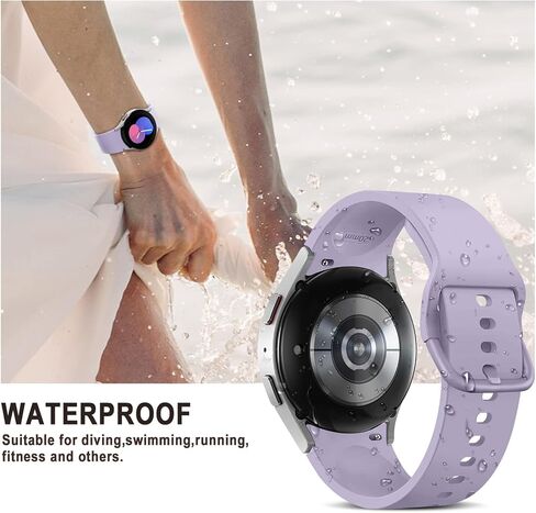 Galaxy Watch 7/6/5/4/FE Band 40mm 44mm,for Samsung Galaxy 6/4 Classic Band 47mm 43mm 46mm 42mm Women Men,Soft Silicone Sport Strap Galaxy Watch 5 pro 45mm,No Gap Replacement Wristband Bracelet Correa in Saudi Arabia