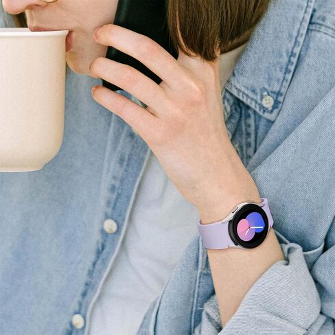 Galaxy Watch 7/6/5/4/FE Band 40mm 44mm,for Samsung Galaxy 6/4 Classic Band 47mm 43mm 46mm 42mm Women Men,Soft Silicone Sport Strap Galaxy Watch 5 pro 45mm,No Gap Replacement Wristband Bracelet Correa in Saudi Arabia