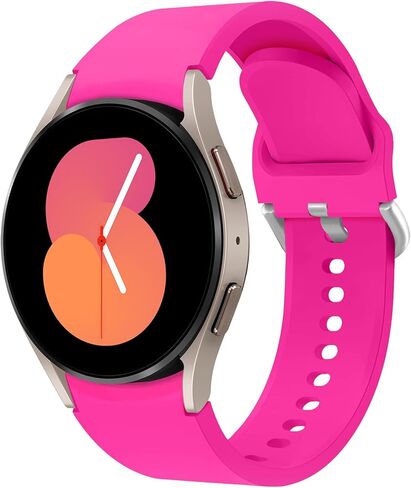 Galaxy Watch 7/6/5/4/FE Band 40mm 44mm,for Samsung Galaxy 6/4 Classic Band 47mm 43mm 46mm 42mm Women Men,Soft Silicone Sport Strap Galaxy Watch 5 pro 45mm,No Gap Replacement Wristband Bracelet Correa in Kuwait