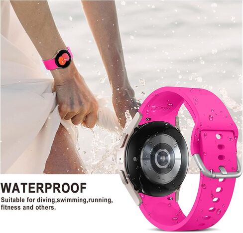 Galaxy Watch 7/6/5/4/FE Band 40mm 44mm,for Samsung Galaxy 6/4 Classic Band 47mm 43mm 46mm 42mm Women Men,Soft Silicone Sport Strap Galaxy Watch 5 pro 45mm,No Gap Replacement Wristband Bracelet Correa in Kuwait