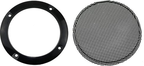 شوايات مكبر الصوت ZZHXSM قطعتان من غطاء مكبر الصوت وواقي شبكة مكبر الصوت وأغطية سماعات السيارة وغطاء شبكي واقٍ (أسود 3 بوصة، تتضمن براغي التثبيت) in Saudi Arabia