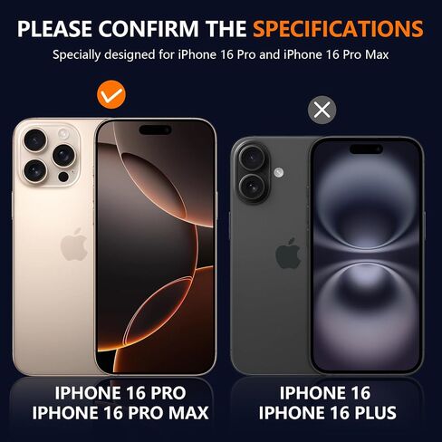 واقي عدسة الكاميرا Suoman لهاتف iPhone 16 Pro Max / واقي عدسة الكاميرا 16 Pro، [فلاش بدون عائق] [غطاء عدسة 3 في 1] واقي عدسة الكاميرا المعدني المتجمد لهاتف 16 Pro/16 Pro Max - تيتانيوم الصحراء in Kuwait