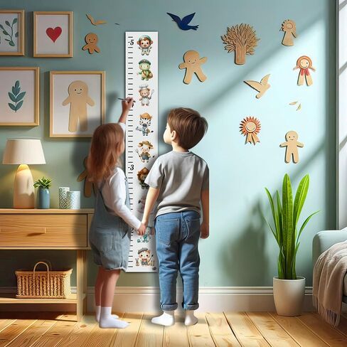 Wooden Height Growth Chart for Kids - Baby Wall Decor for Tracking Boys and Girls' Growth, Perfect Toddler Height Wall Chart for Nursery Room, Ruler for Playroom,Decor (Space Theme) in Saudi Arabia