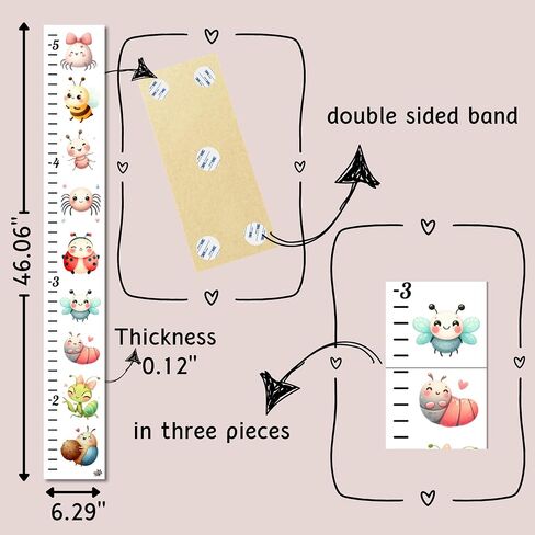 Wooden Height Growth Chart for Kids - Baby Wall Decor for Tracking Boys and Girls' Growth, Perfect Toddler Height Wall Chart for Nursery Room, Ruler for Playroom,Decor (Space Theme) in Saudi Arabia