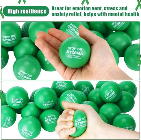 ShinyRelief 40 جهاز كمبيوتر شخصى الصحة العقلية الوعي الإجهاد كرات 2 بوصة تحفيزية رغوة الإجهاد الإغاثة كرات ملهمة الصحة العقلية الهدايا تشجيع الإصبع ممارسة الإجهاد الإغاثة اللعب لتخفيف القلق in Kuwait