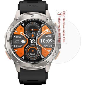 AMAZTIM Puccy 2 Pack Screen Protector, compatible T3 5ATM Smart Watch smartwatch Guard （ Tempered Glass Protectors）