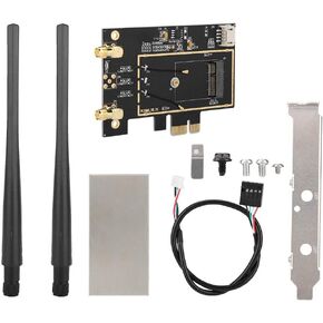 Network Card Converter M.2 NGFF to PCI-E 1X Desktop WiFi WLAN Adapter Network Card Converter for 8260 7265 1535 7260