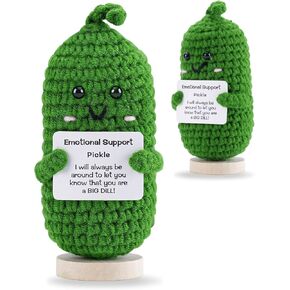 Positive Potato with Hat Crochet Doll - Cheer Up Gifts for Friend Women Men Coworkers Birthday Anniversary - Emotional Support Cute Funny Doll Room Party Decors
