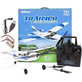 Top Race | Remote Control Plane - 3 Channel RC Airplane with Propeller Saver - Easy to Fly - Durable Construction - Suitable for Adults, Kids, and Beginners - Stylish Design in Vibrant Red