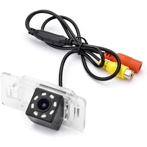 12 LED Car Rear View Camera for BMW 3 E46 E90 E91 E92 5 E39 E60 E61 X5 E53 E70 & Vehicle Camera Waterproof and Shockproof Reversing Backup Camera (12 LED)