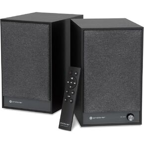 Andover Speakeasy 4 Premium Powered Speaker System Featuring Bluetooth Streaming, Built-in Phono Pre-Amp, HDMI e-ARC, Analog and Digital Inputs, Pre-Out for Subwoofer