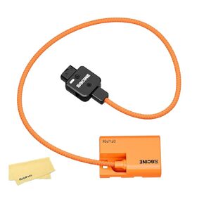 ZGCINE D-Tap to LPE6 Dummy Battery Cable, 60CM/1.97FT, for Canon EOS R5, R6, R7, R, 5D II/III/IV, 6D, 6D II, 7D, 7D II, 60D, 60Da, 70D, 80D, 90D, XC10, 5DS