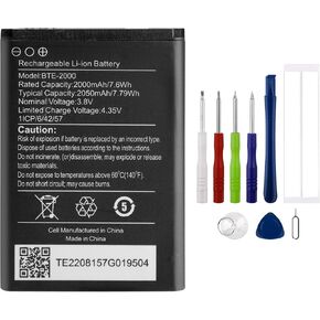 Battery BTE-2000 Compatible with CAT S22 Flip with Tools