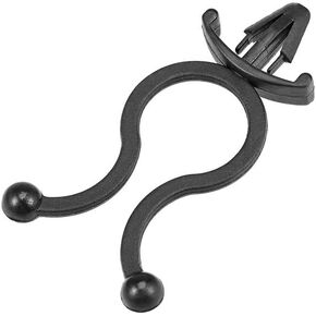 uxcell Twist Lock Cable Wire Ties Nylon U Shape Save Place 10mm Dia Black 100pcs