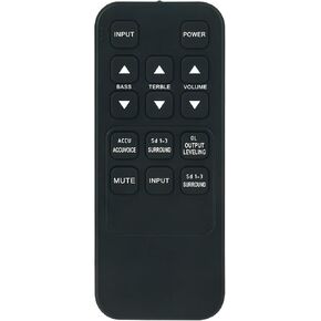 Replace Remote Compatible for ZVOX Omni Remote Control, Works for Platinum Series 570/670/770, SoundBar SB380/SB400/SB500/SB700, SoundBase 330/350/440/450/220/320/420/555/580, AV200/205 TV Speaker